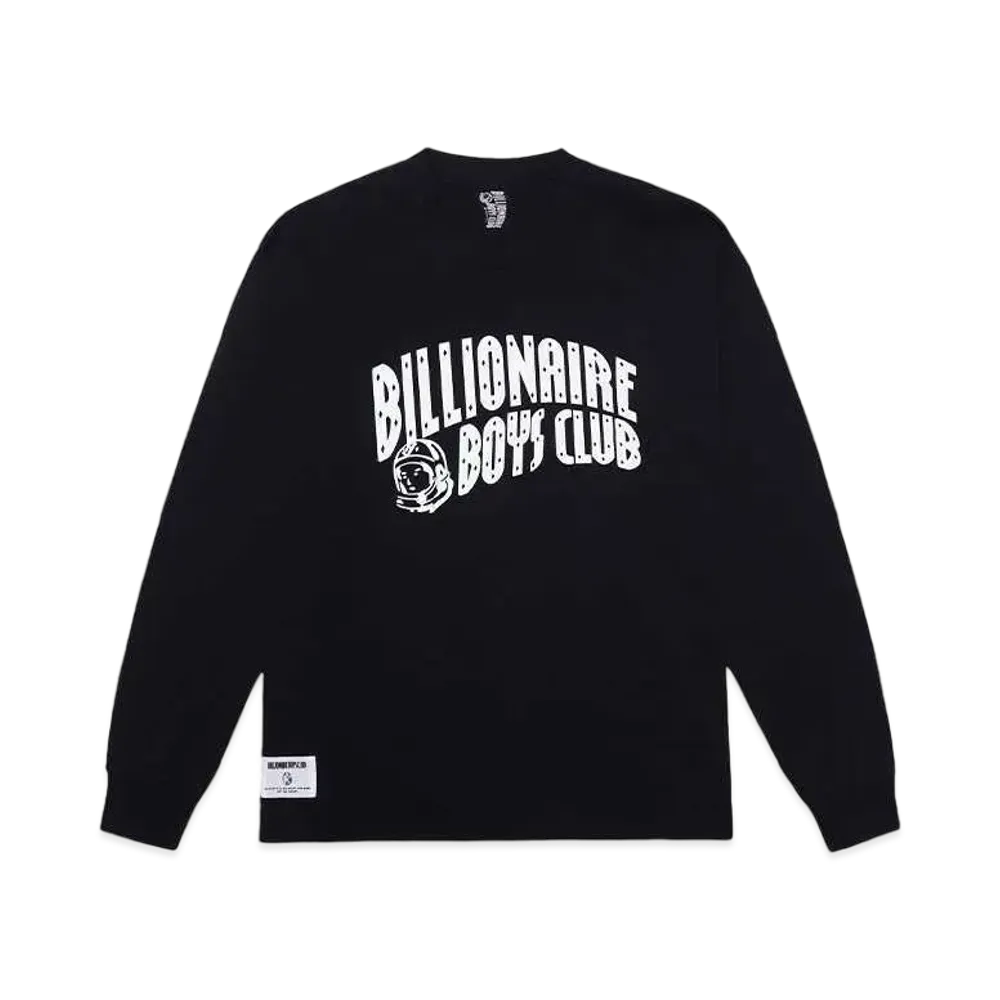 BILLIONAIRE BOYS CLUB COTTON L/S T-SHIRT ARCH LOGO "BLACK"