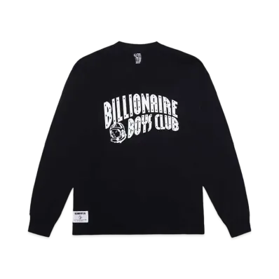 BILLIONAIRE BOYS CLUB COTTON L/S T-SHIRT ARCH LOGO "BLACK"