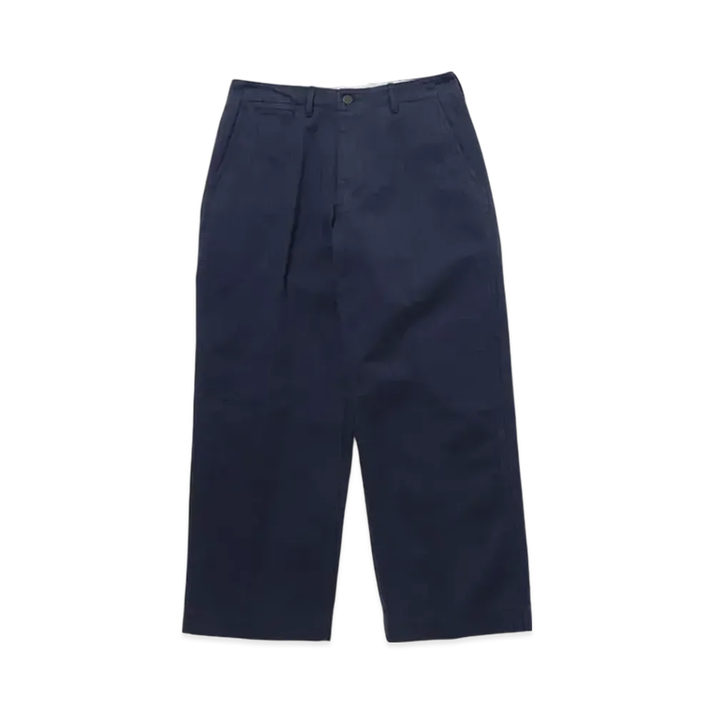 BEAMS MIL Trousers Herringbone "Navy"