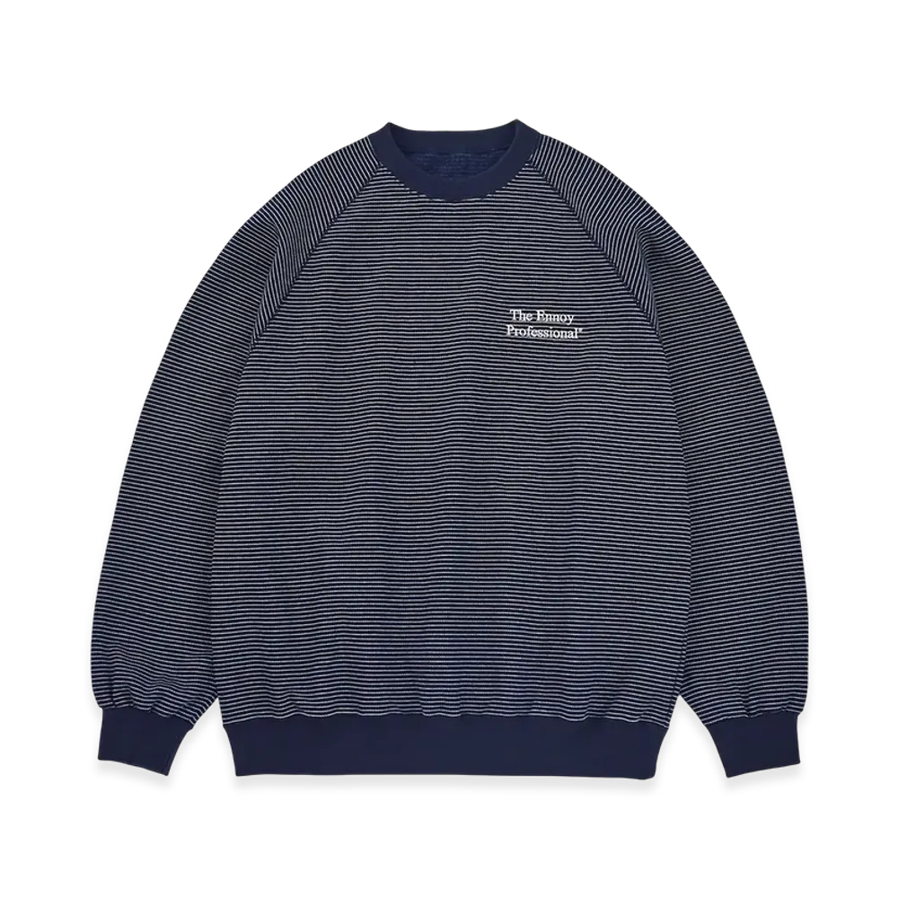 ENNOY Border Crew Neck Sweat "Navy"