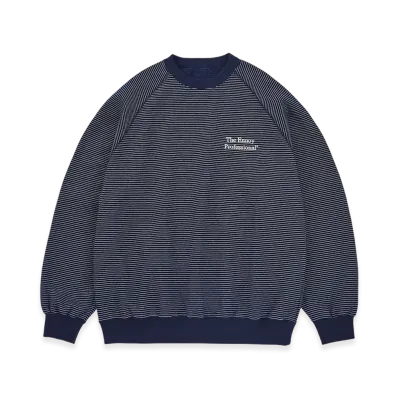 ENNOY Border Crew Neck Sweat "Navy"