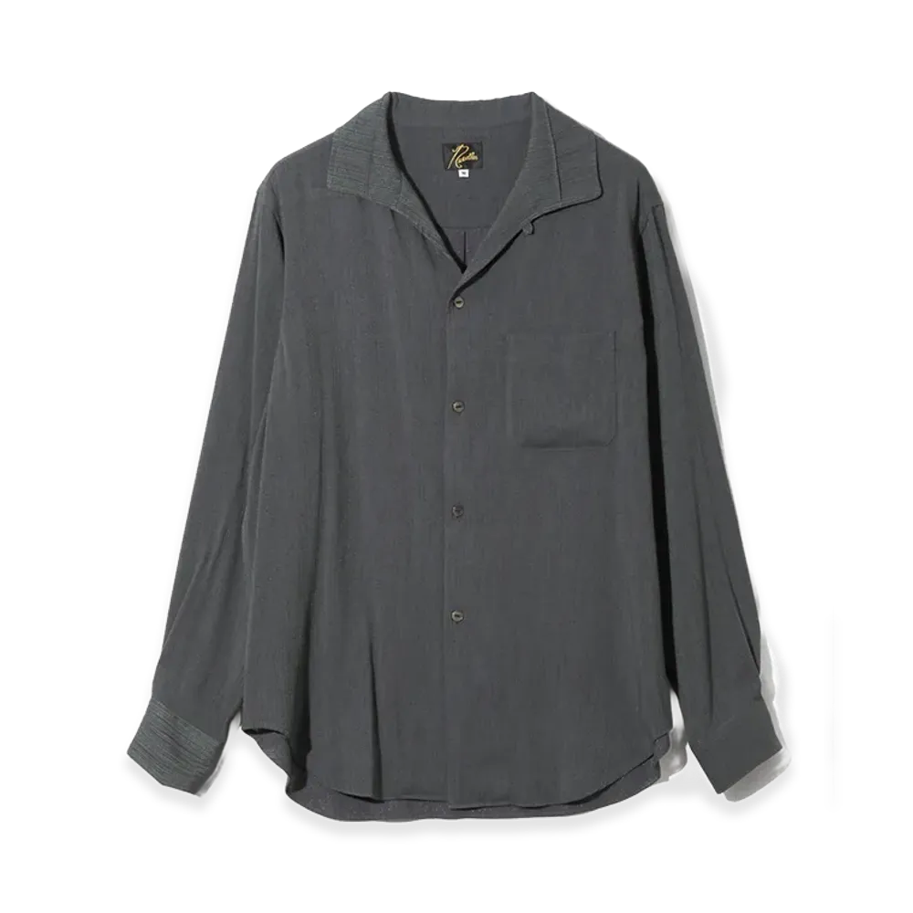 NEEDLES Pintuck Collar Shirt Crepe Stripe "Purple"