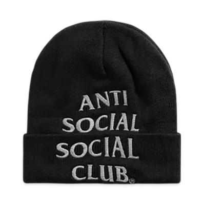 ANTI SOCIAL SOCIAL CLUB Embroidered Beanie "Black"