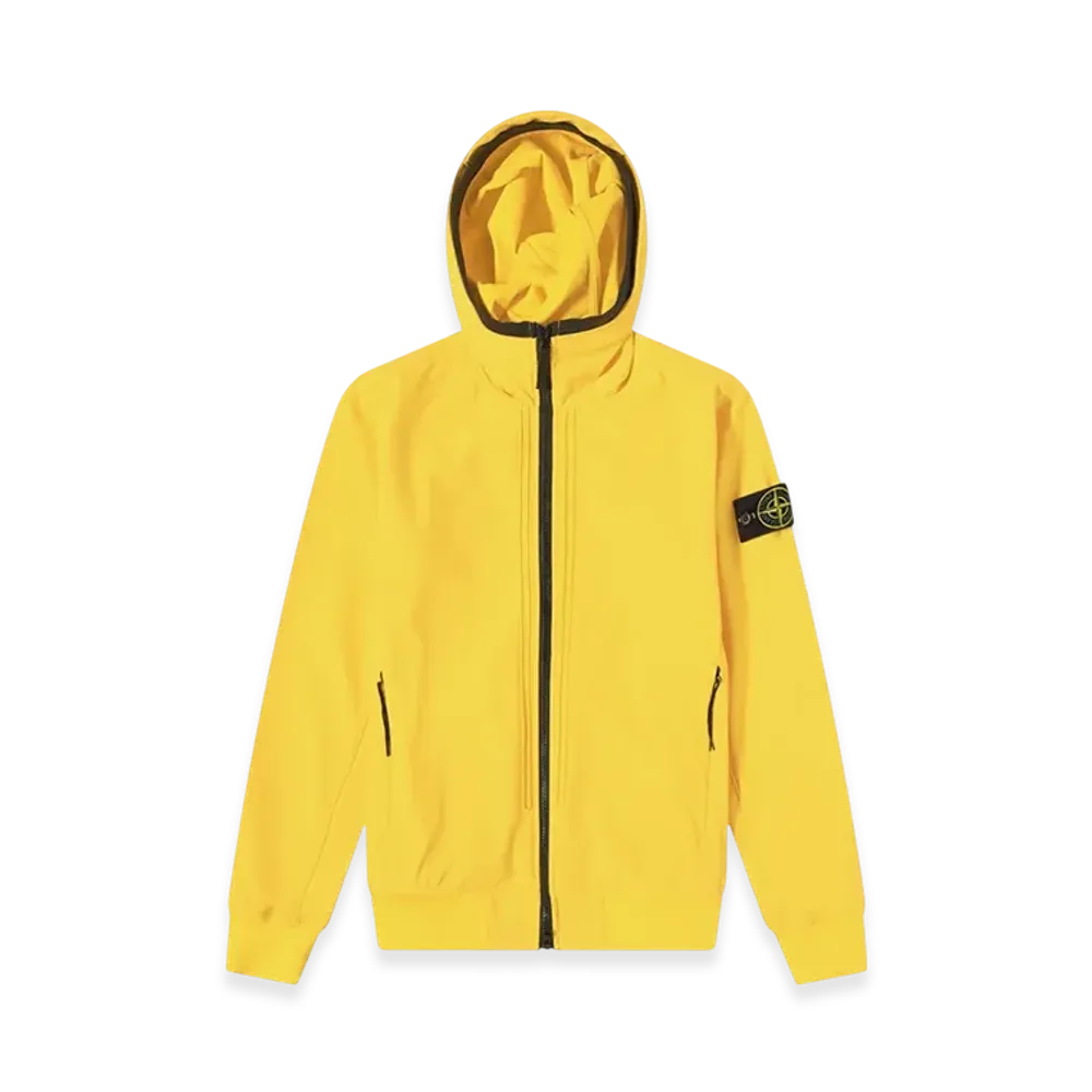 Stone Island 40427 Light Soft Shell Hooded Blouson - 22SS "Yellow"