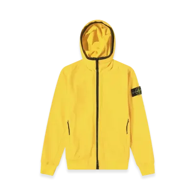 Stone Island 40427 Light Soft Shell Hooded Blouson - 22SS "Yellow"