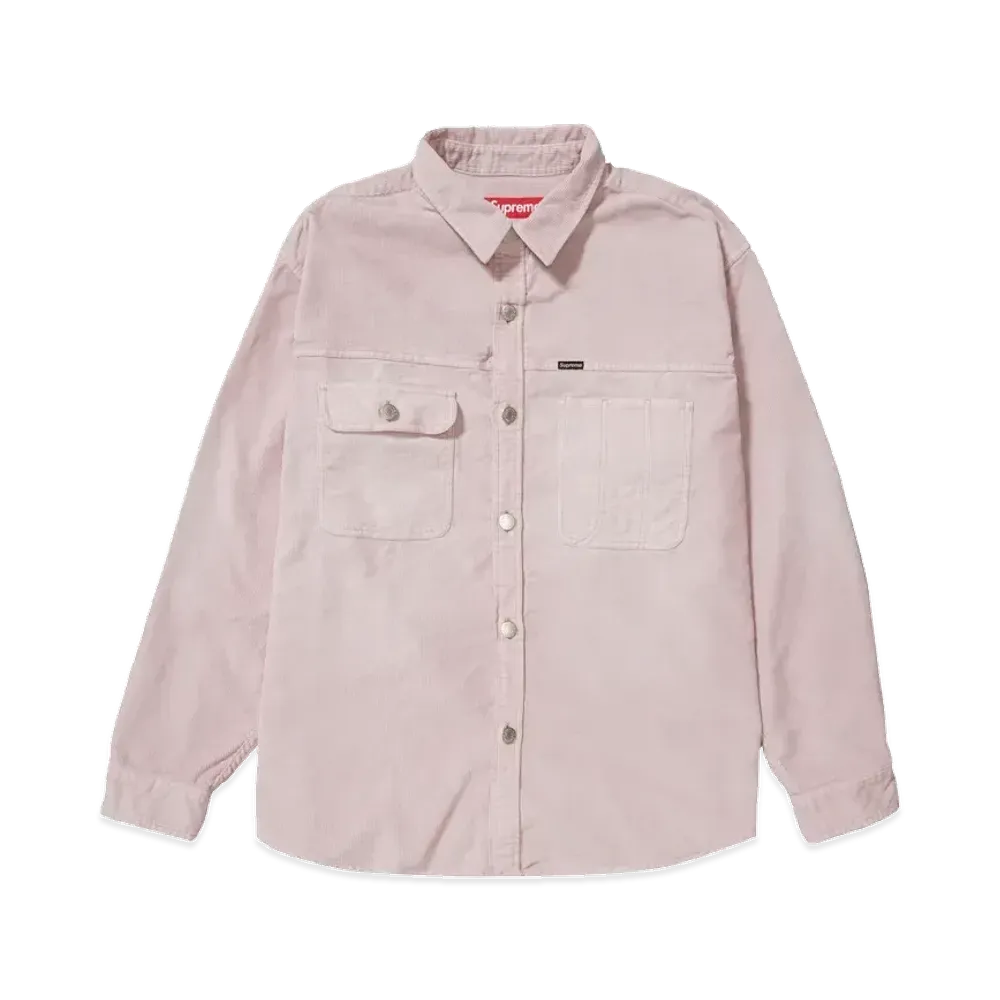 Supreme Washed Corduroy Shirt "Pink"