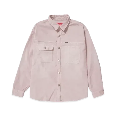 Supreme Washed Corduroy Shirt "Pink"