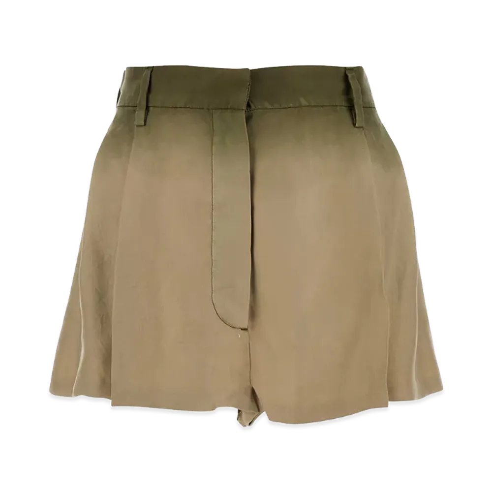 PRADA Women's Silk Shorts "Green"
