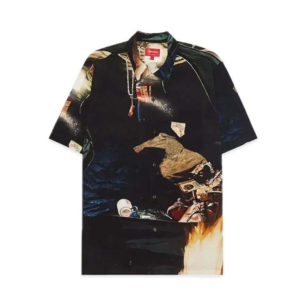 Supreme Firecracker Rayon S/S Shirt "Black"