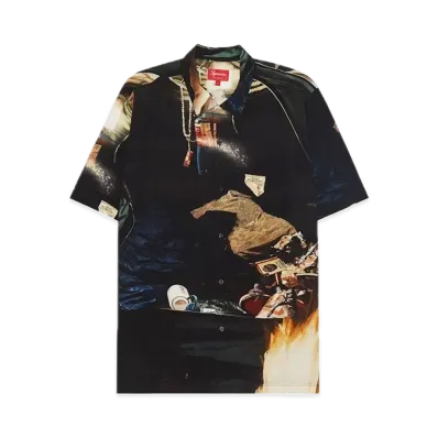 Supreme Firecracker Rayon S/S Shirt "Black"