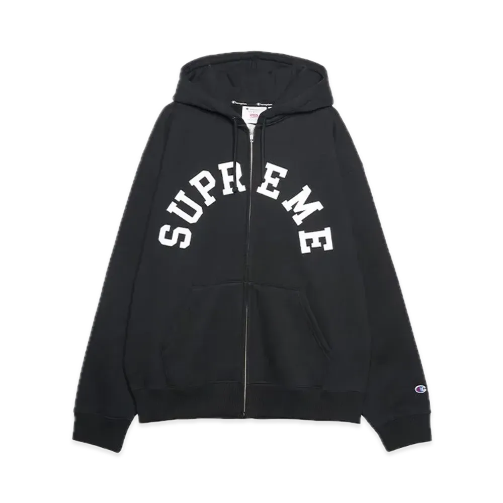 Supreme x Champion Zip Up Hooded Sweatshirt 