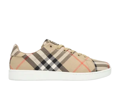 Burberry Women's Embroidered Canvas Set Sneakers "Checked"