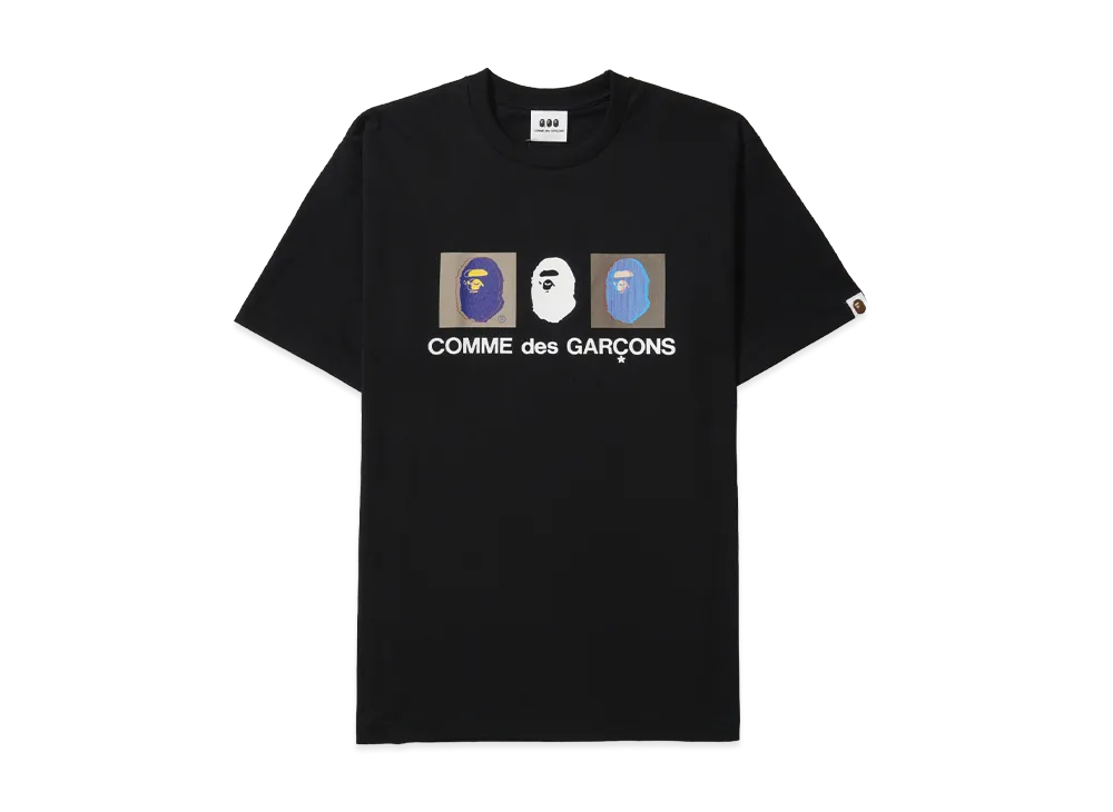 A BATHING APE x COMME des GARCONS Screen Tee "Black"