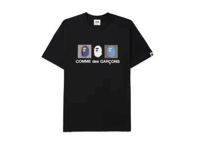 A BATHING APE x COMME des GARCONS Screen Tee "Black"