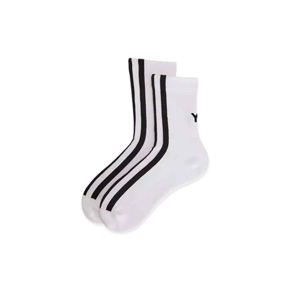 Y-3 Stripes Socks "White"
