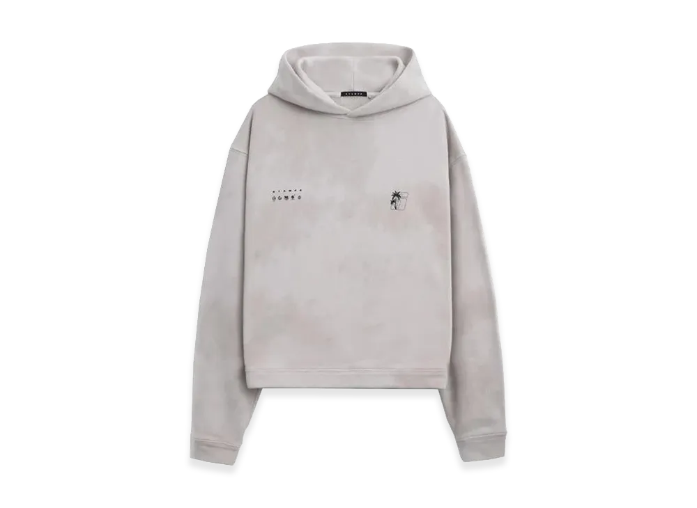 STAMPD S24 Transit Tie Dye Cropped Hoodie "Sand"