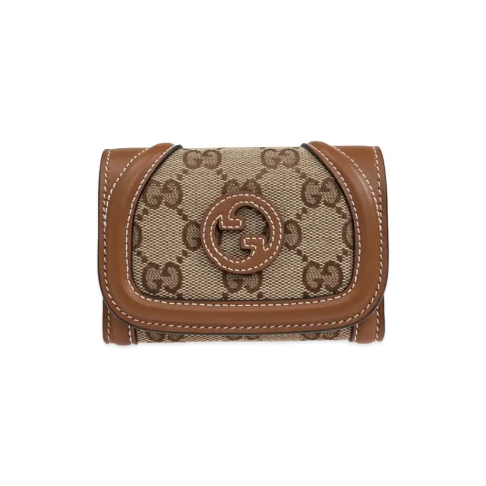 GUCCI Women's Wallets Leather "Leather Brown"