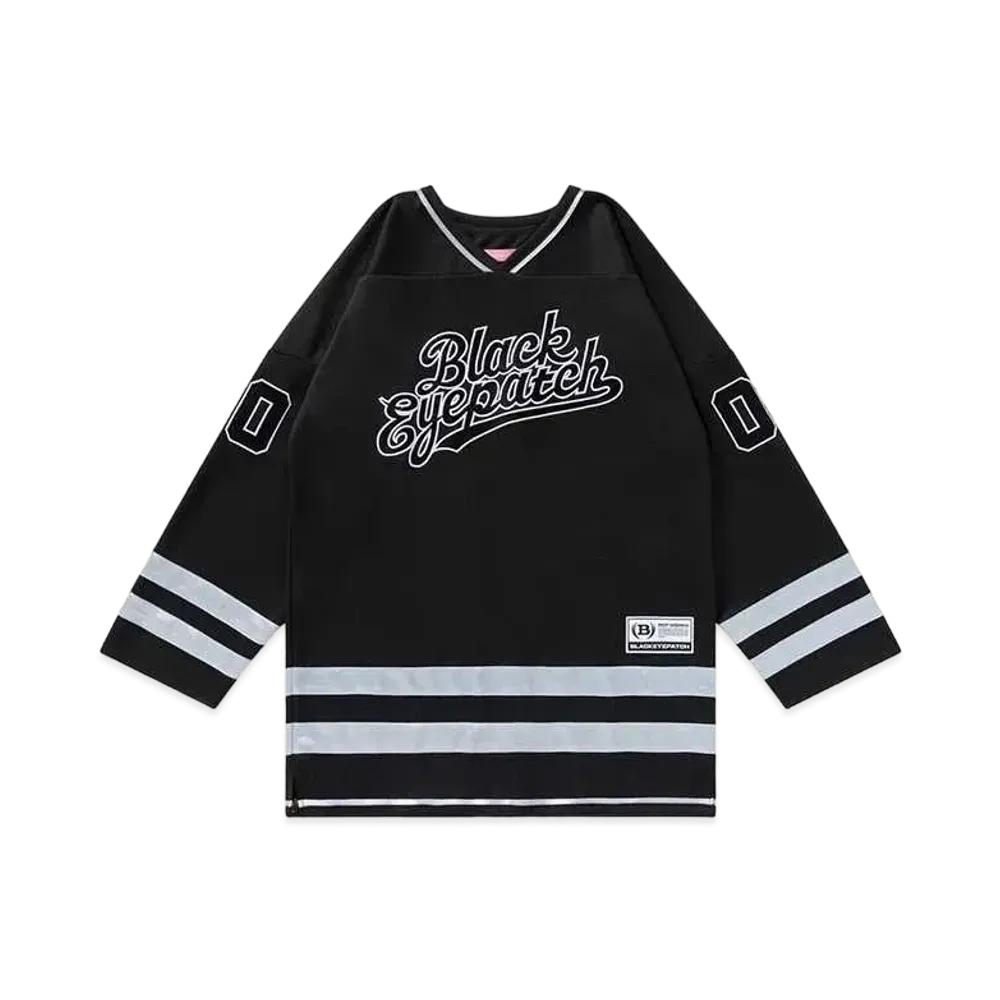 BlackEyePatch Team Script Hockey Dress Jersey "Black"
