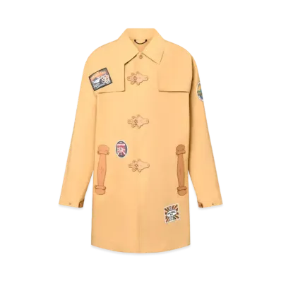 Tyler, The Creator x Louis Vuitton Embroidered Raincoat "Beige Sable"