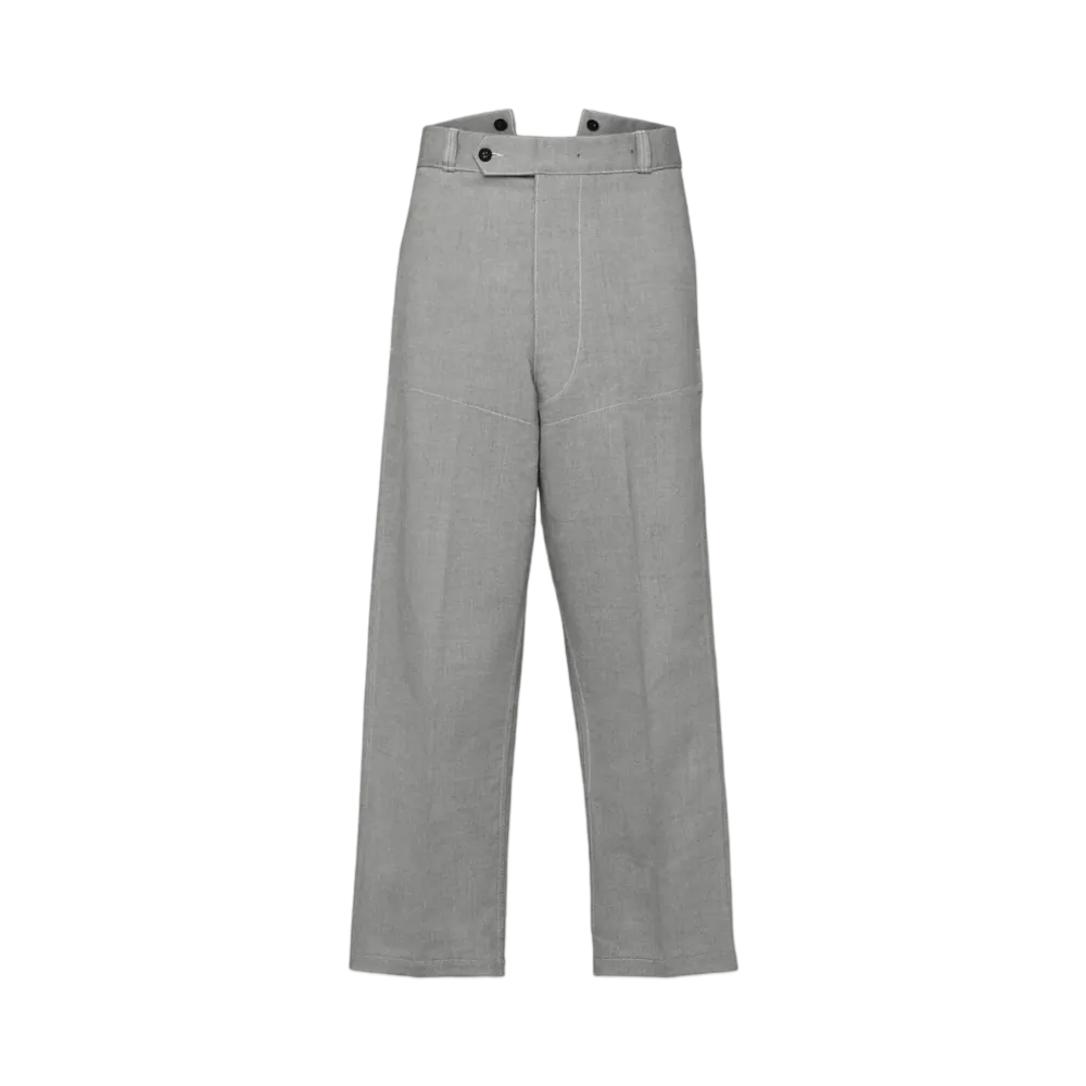 Maison Margiela Men's Broken Twill Denim Trousers "Caviar"