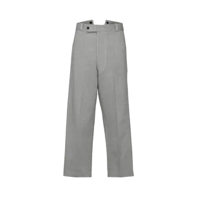 Maison Margiela Men's Broken Twill Denim Trousers "Caviar"