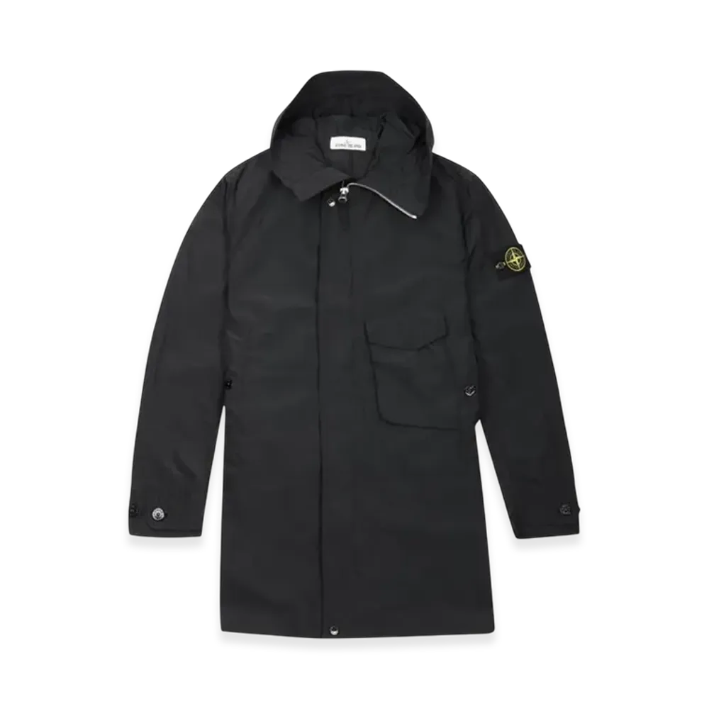 Stone Island 70222 Micro Reps Mid Length Jacket - 21SS "Black"