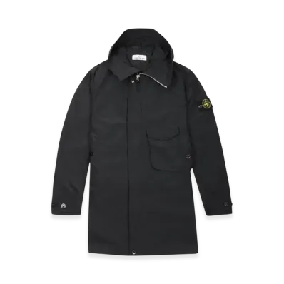 Stone Island 70222 Micro Reps Mid Length Jacket - 21SS "Black"