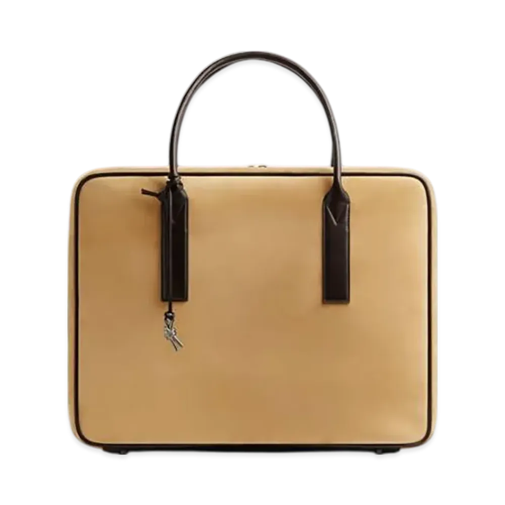Bottega Veneta Large Getaway Weekender "Cane/Sugar/Fondant"