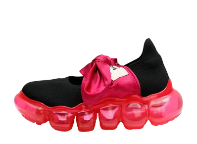 grounds JEWELRY HANKIE PUMPS "Black Rose/Pink"