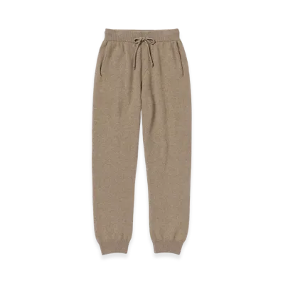 AURALEE Baby Cashmere Knit Pants "Natural Brown"