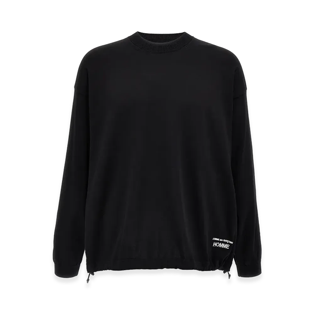 COMME des GARCONS HOMME Logo Embroidery Sweater "Black"