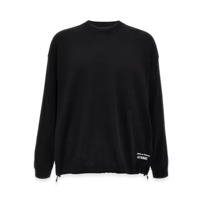 COMME des GARCONS HOMME Logo Embroidery Sweater "Black"