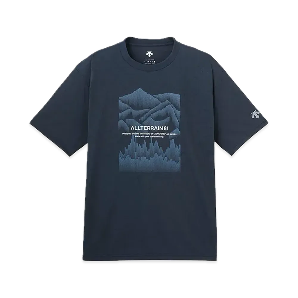 DESCENTE ALLTERRAIN Graphic Half Sleeve T-Shirt "Navy"