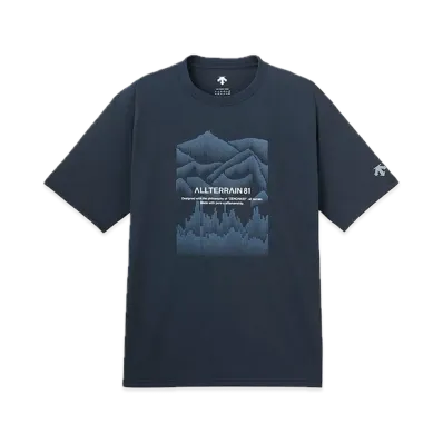 DESCENTE ALLTERRAIN Graphic Half Sleeve T-Shirt "Navy"