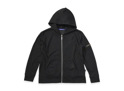 FEELS. Thermal Zip Up Hoodie "Black"