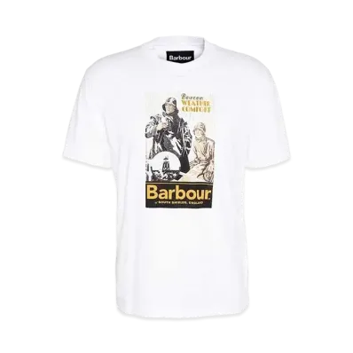 Barbour Archive Graphic Relaxed Fit T-Shirt Weather Comfort "White"
