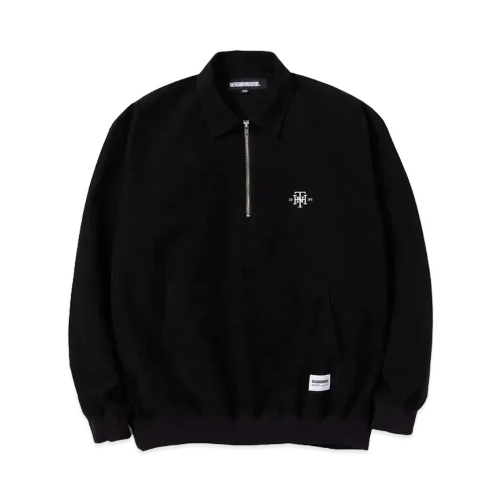 NEIGHBORHOOD Half Zip Pullover Shirt LS "Black"