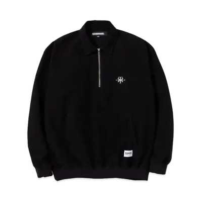 NEIGHBORHOOD Half Zip Pullover Shirt LS "Black"