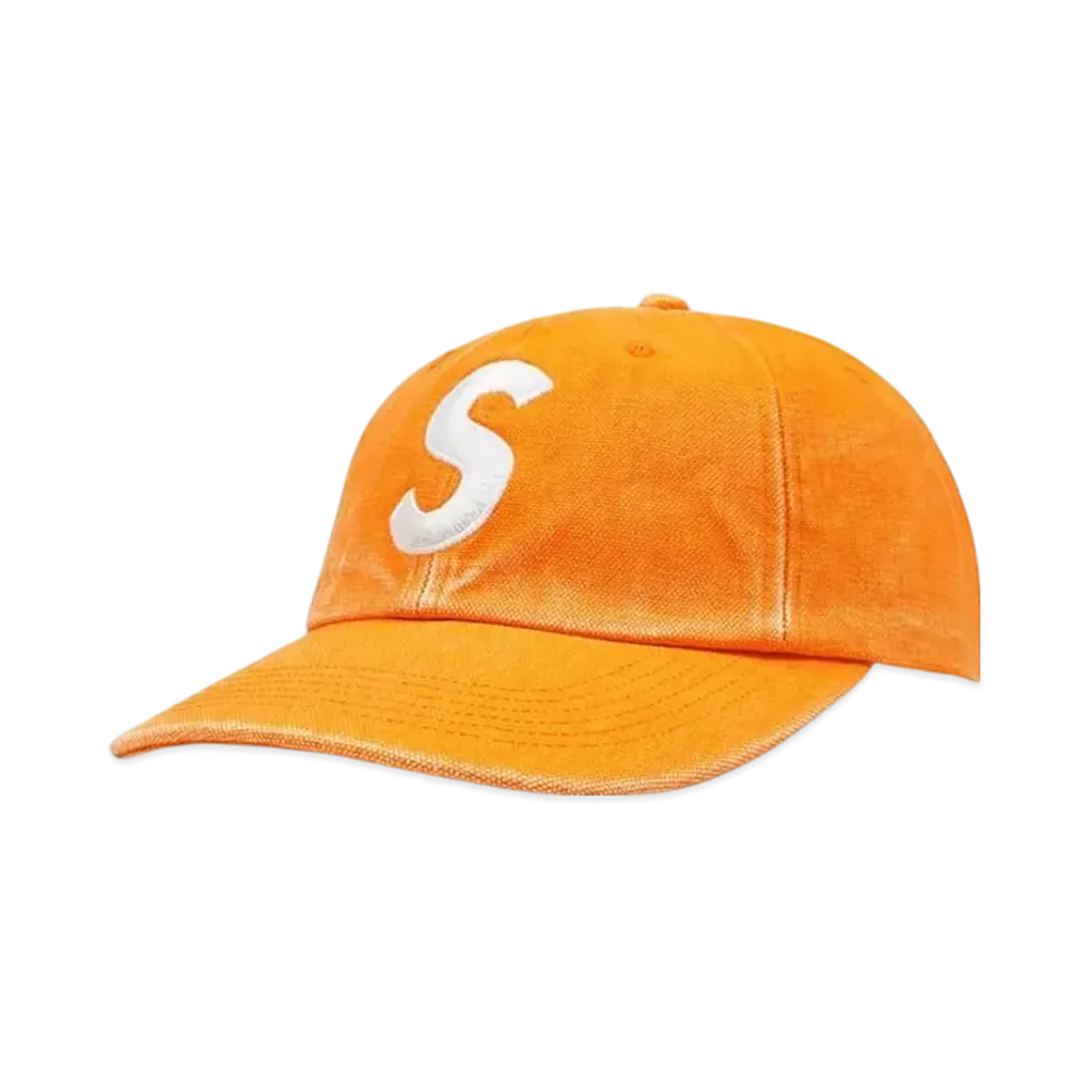 Supreme Pigment Canvas S Logo 6-Panel "Orange"