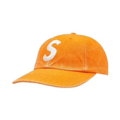 Supreme Pigment Canvas S Logo 6-Panel "Orange"
