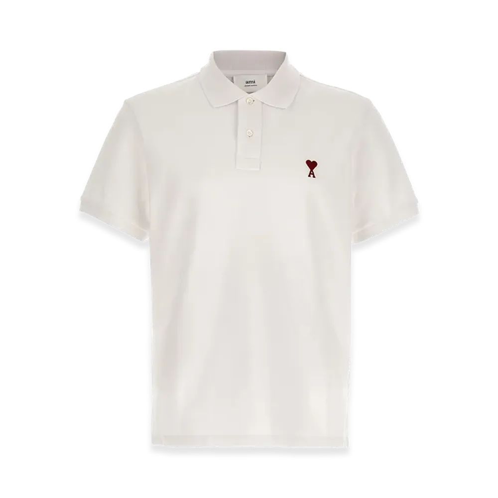 AMI PARIS Ami De Coeur Polo Shirt "White"