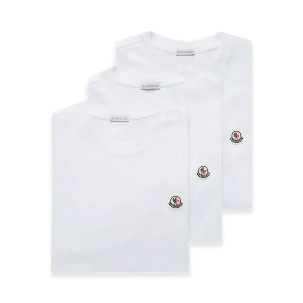 MONCLER SS Tshirt 3Pack "White"