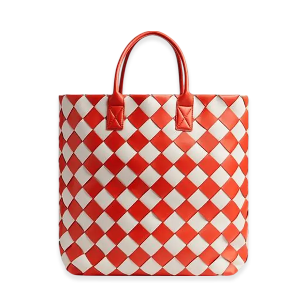 Bottega Veneta Maxi Intreccio Tote "Poppy/Mist"