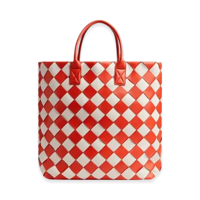 Bottega Veneta Maxi Intreccio Tote "Poppy/Mist"