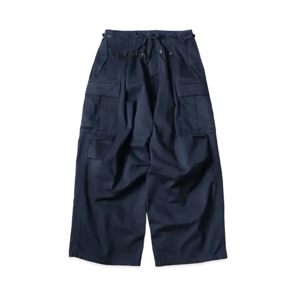 KAPITAL Heavy Drill Jumbo Cargo Pants "Navy"