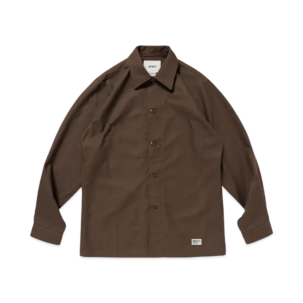 WTAPS Cbw / LS / Cotton. Twill "Brown"