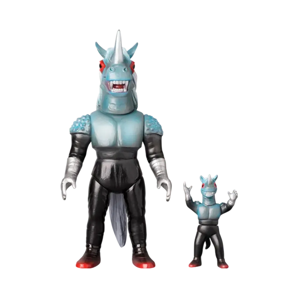 MEDICOM TOY "Toei Retro Sofvi Collection" -Android Kikaider- Black Horse (New Color) + Mini Soft Vinyl