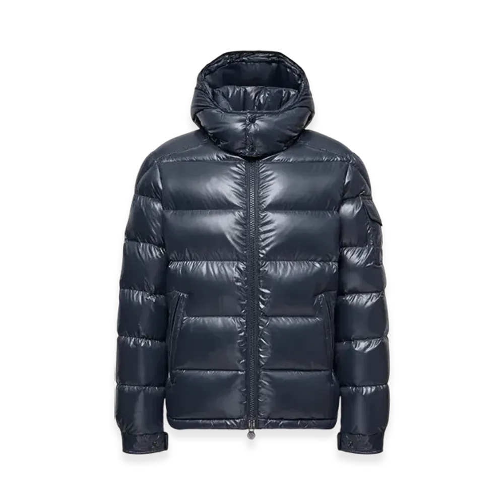 MONCLER Maya Hooded Short Down Jacket "Navy Blue"