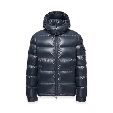 MONCLER Maya Hooded Short Down Jacket "Navy Blue"