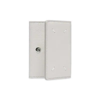 Maison Margiela Snap Button Leather Wallet "White"